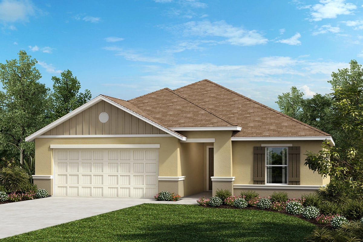 Plan 1707 Model Creekside at Rutland Ranch in Parrish FL by KB Home