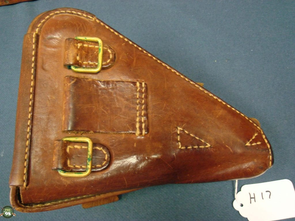 H261 Exceptional Japanese Type 26 Revolver Leather Clamshell Holster