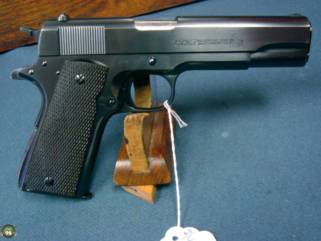 SOLD COLT .38 SUPER VERY RARE 4 DIGIT SERIAL 1929 FIRST YEAR'S