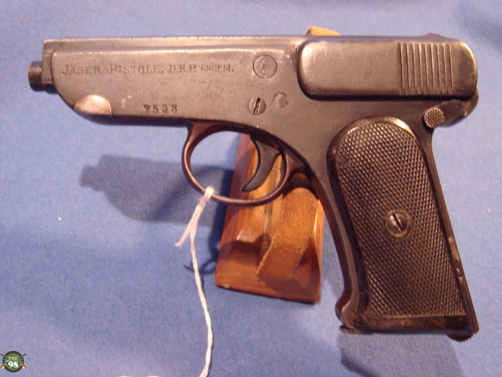 sold ULTRA RARE GERMAN WW1 PROOFED JAGER PISTOL Pre98