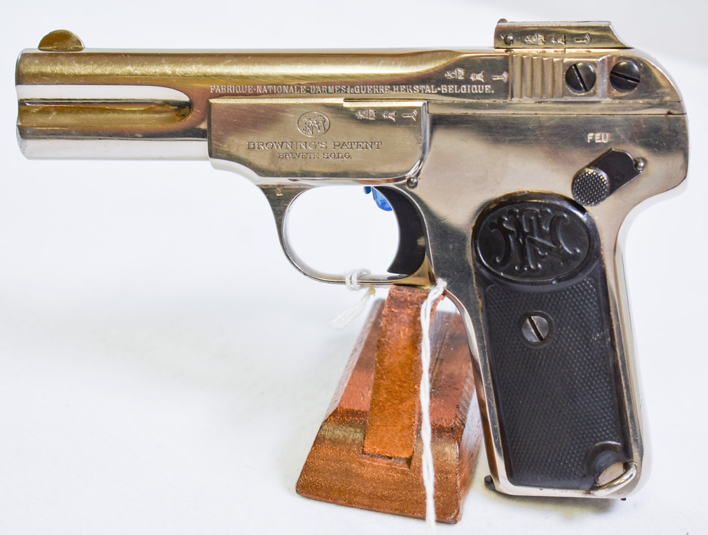 RARE FN MODEL 1900 PISTOL WITH FACTORY NICKEL PLATING Pre98 Antiques
