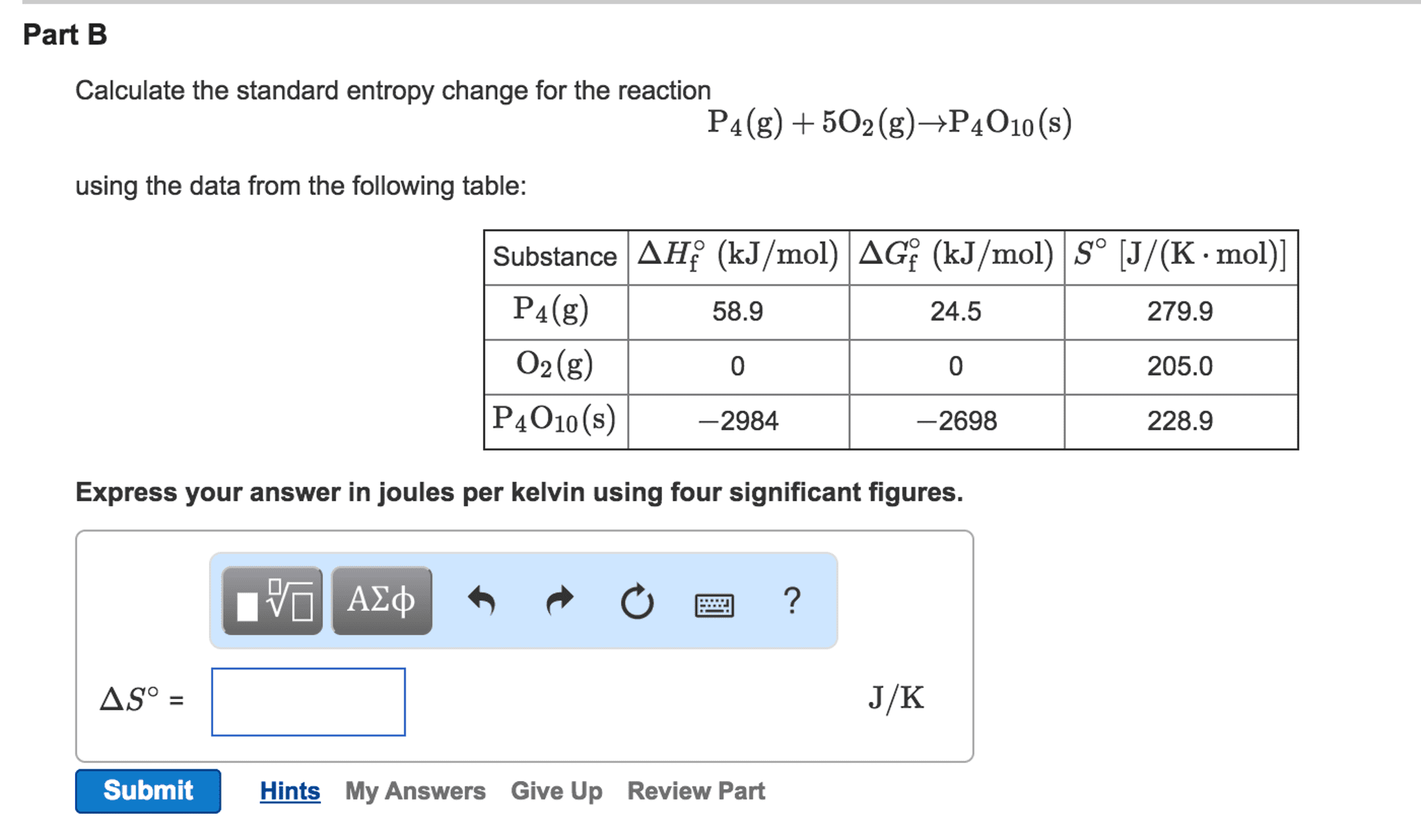 How To Calculate Standard Entropy Change