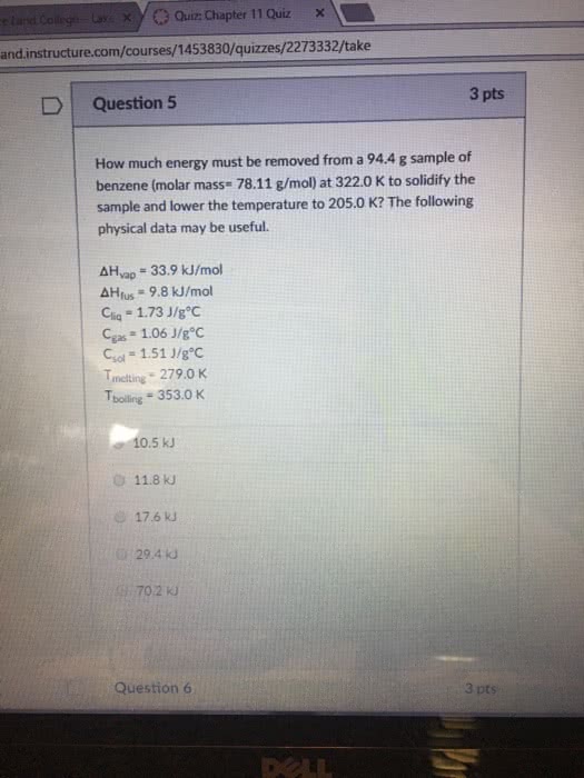 OneClass How much energy must be removed from a 94.4 g sample of