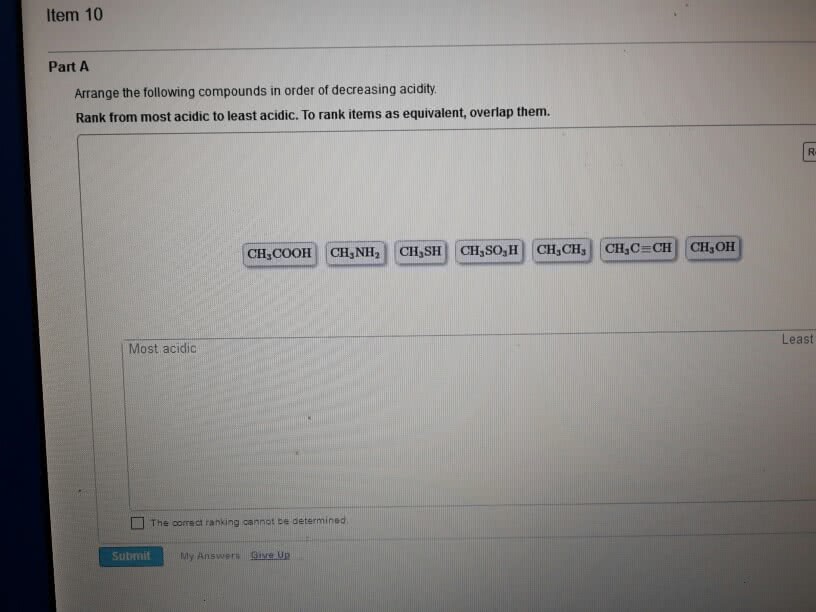 OneClass Arrange the following compounds in order of decreasing