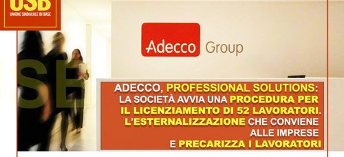 Usb Unione Sindacale Di Base - Precariato: Adecco Professional Solutions Licenzia 52 Dipendenti: Ecco L'esternalizzazione Che Conviene Alle Imprese E Precarizza I Lavoratori 500_x_500_jpg