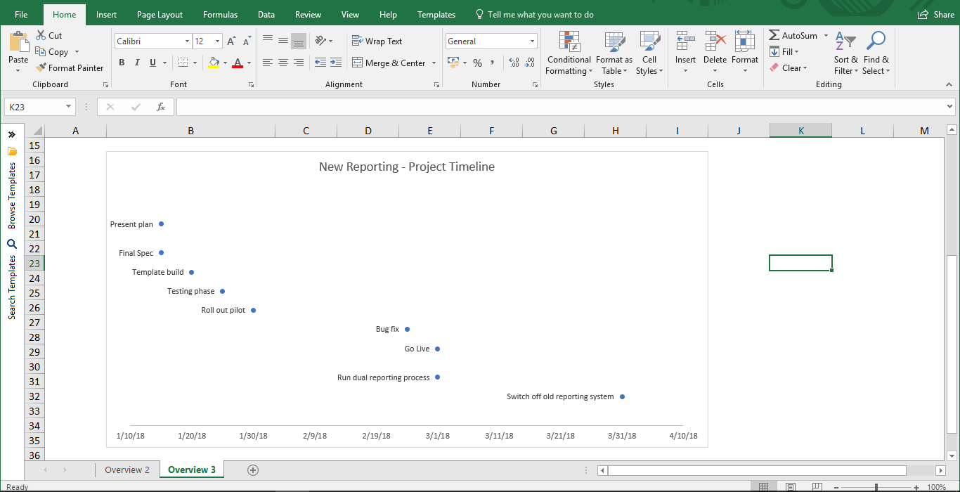 Make a Timeline In Excel Preceden