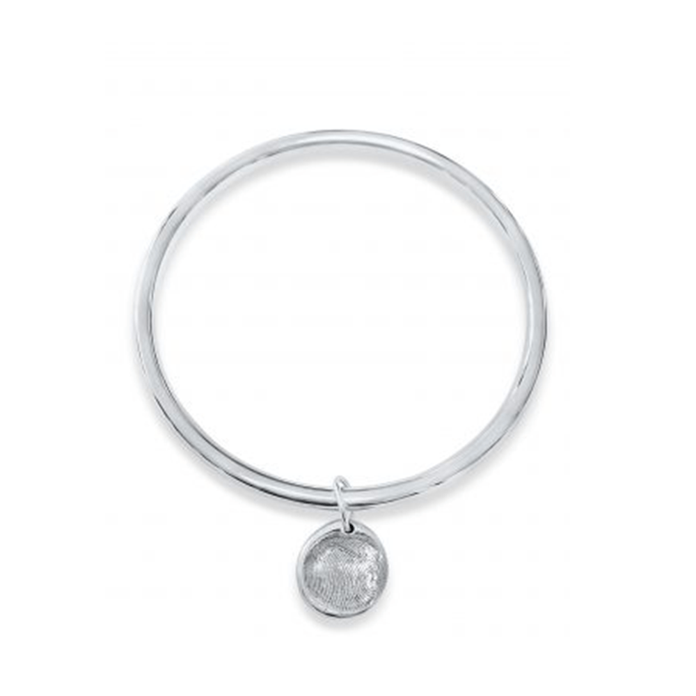 Silver Bangle with Charm Precious Touch Jewellery