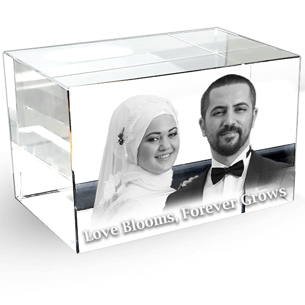 Engraving Rectangle Crystal Customizable Keepsake