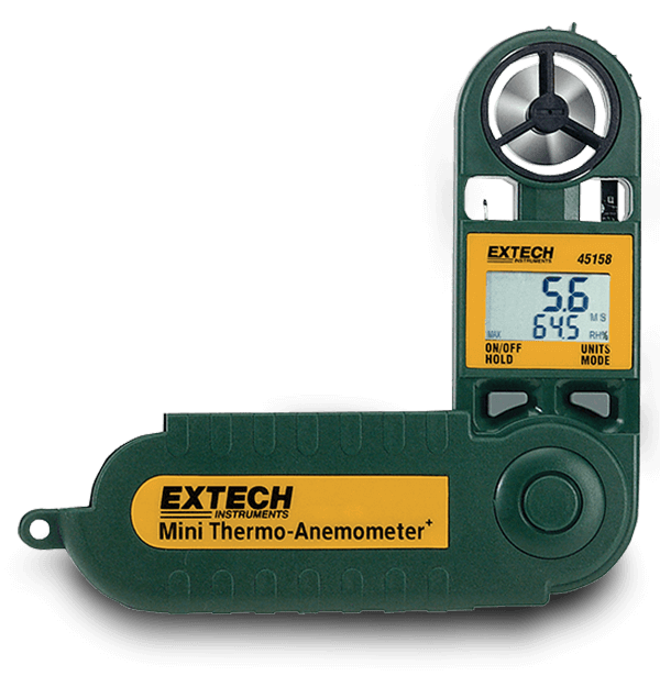 Extech 45158 Mini Anemometer Precise Vibration & Alignment