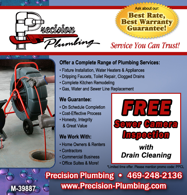 PRECISION PLUMBING DALLAS TEXAS Dallas Texas Plumbing Repair Contractor
