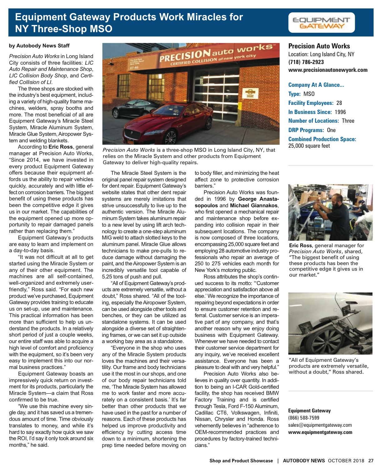 NEW at Precision Auto Works Collision / Auto Body & Mechanical Repair