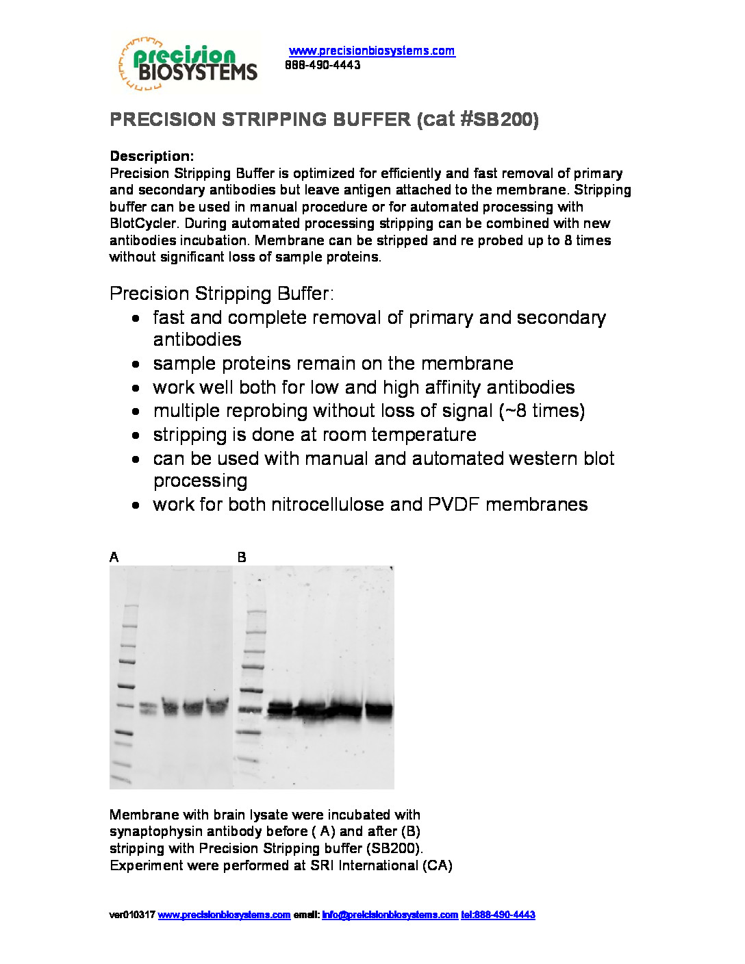 Precision Stripping Buffer Precision BiosystemsAutomated