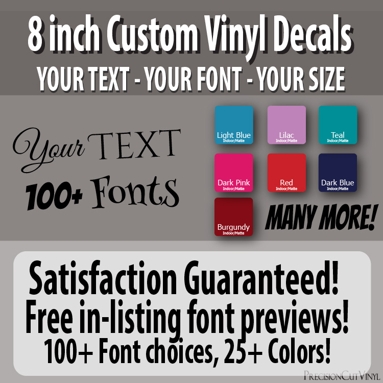 PrecisionCutVinyl Custom Vinyl Lettering. High Quality Low Price Vinyl