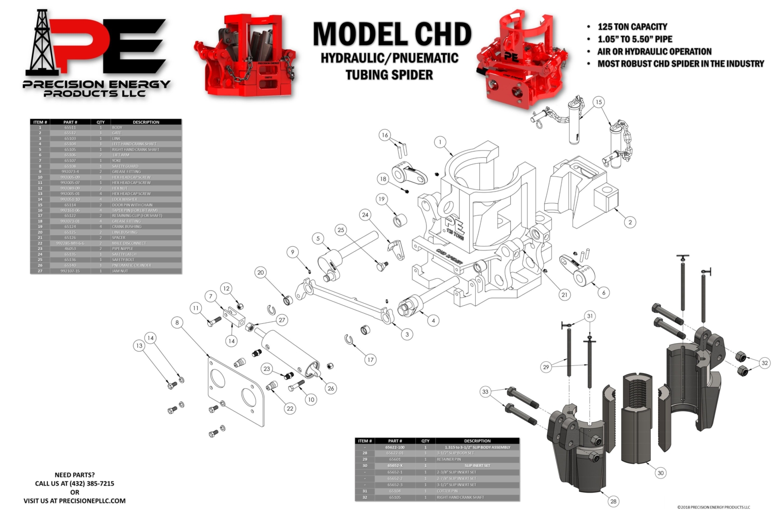Replacement Parts - Precision Energy Products