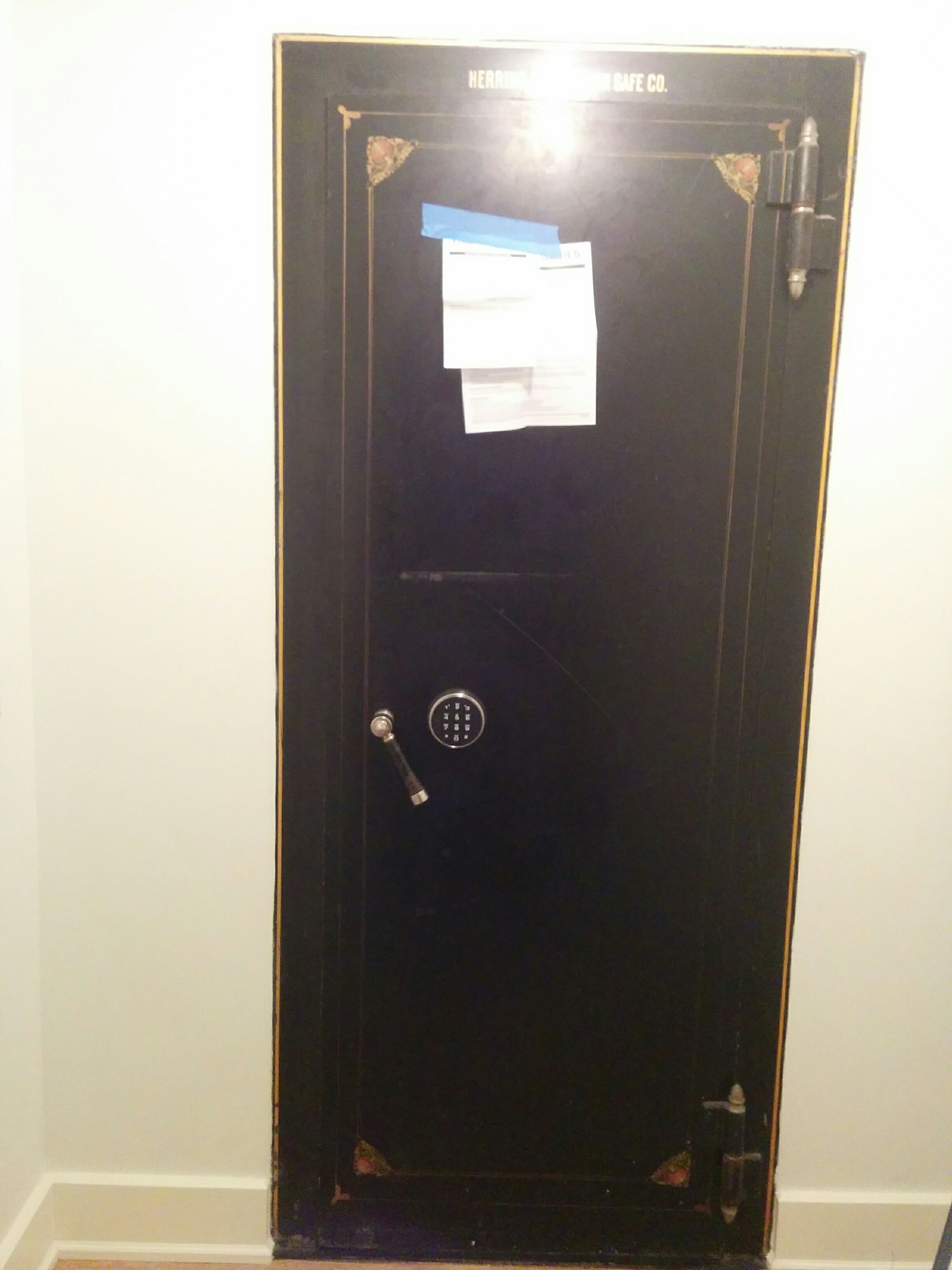 Vault Door Electronic Lock Retrofit and Emergency Release Fabrication