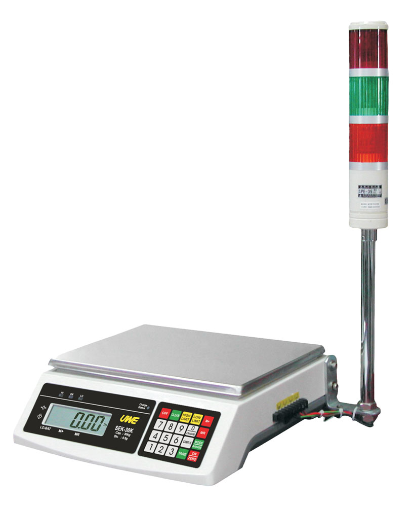 SEK Checkweigher Counting scale with alarm light Advance Precision Weighing Solutions
