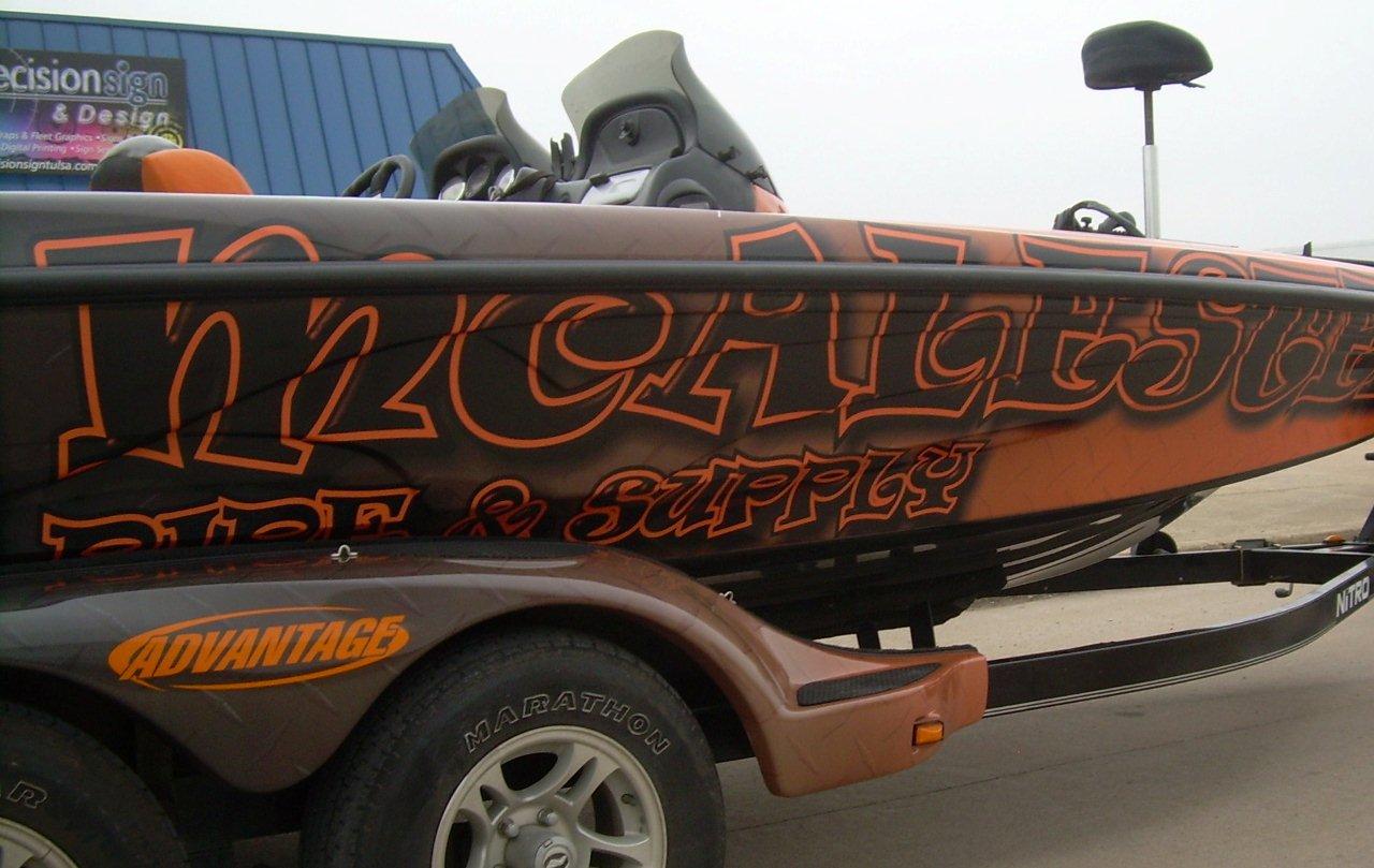 Bass Boat Wraps!! Precision Sign & Design