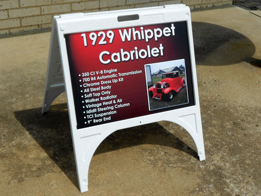 Tulsa Car Auction Sidewalk Sign Precision Signs Tulsa