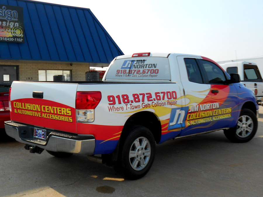 South Tulsa Truck Wrap Precision Sign & Design