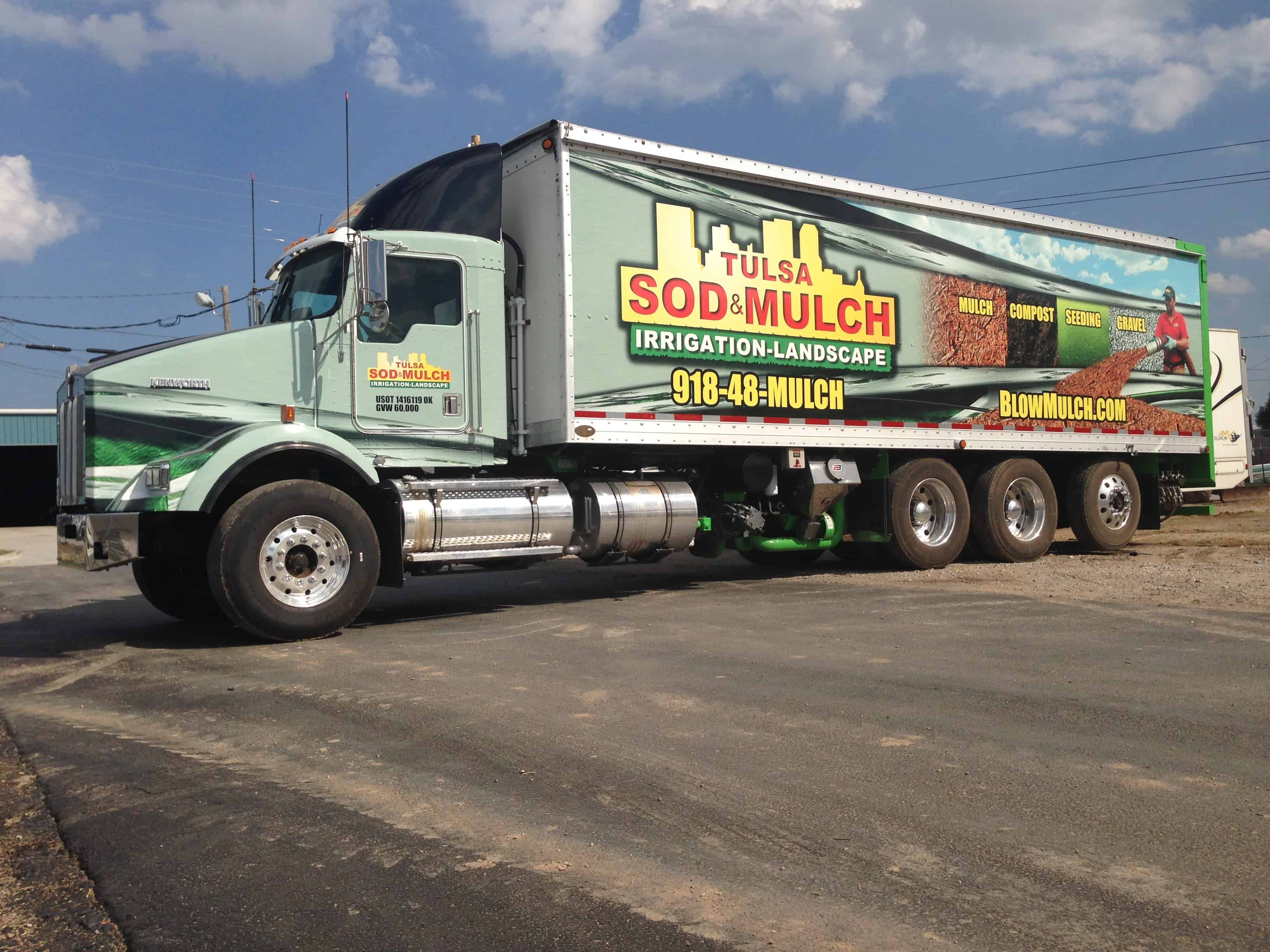 Kenworth Mulch Blower Precision Sign & Design