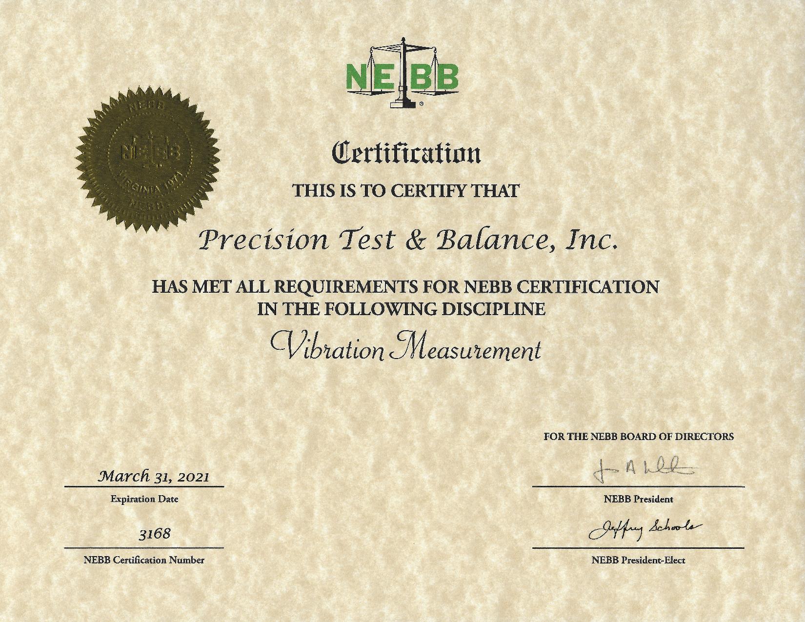 Precision Test & Balance Inc, testing & balancing of HVAC Mechanical