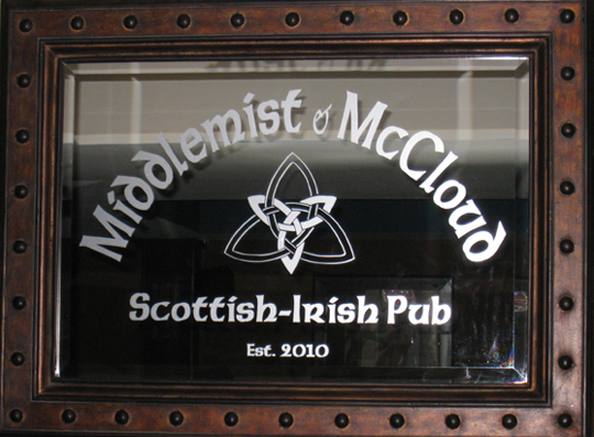 Etched Glass Decals & Lettering