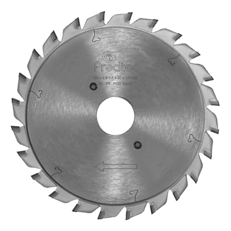 PCD ADJUSTABLE SCORING SAW BLADE