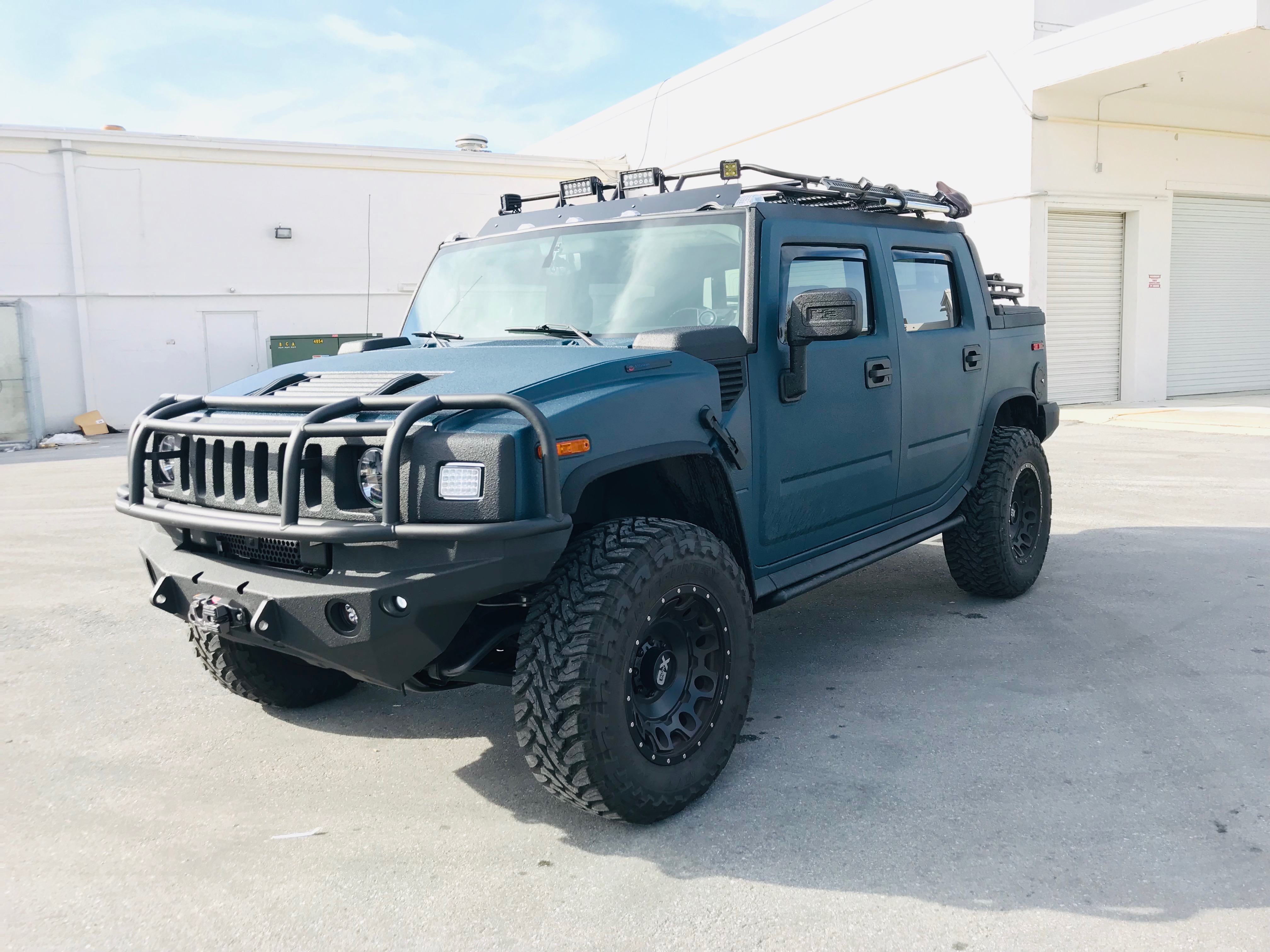 FOR SALE Marine Blue Kevlar Coated 2007 Hummer H2 Predator Inc