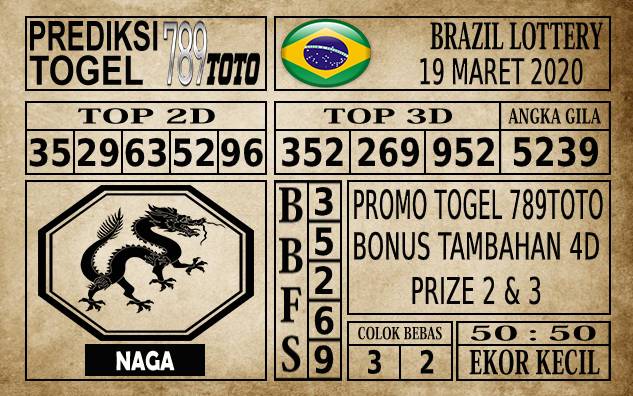 Prediksi Brazil Lottery Hari Ini 19 Mar 2020 » PREDIKSI BEBAS