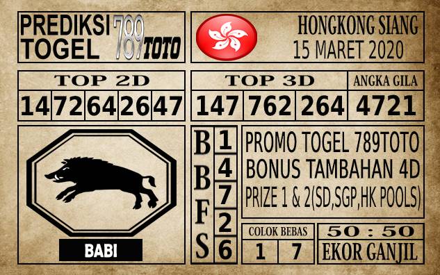 Prediksi Hongkong Siang Hari ini 15 Mar 2020 » PREDIKSI BEBAS