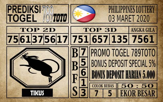 Prediksi Filipina PCSO Hari Ini 03 Mar 2020 » PREDIKSI BEBAS