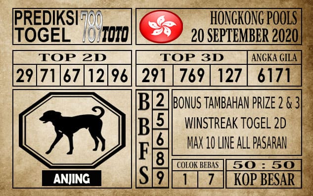 Prediksi Hongkong Pools Hari Ini 20 September 2020 » PREDIKSI BEBAS
