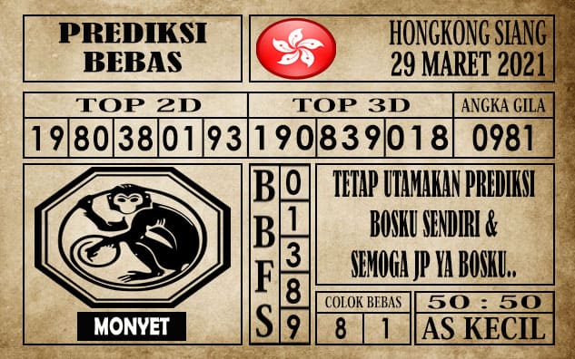 Prediksi Hongkong Siang Hari ini 29 Maret 2021 » PREDIKSI BEBAS