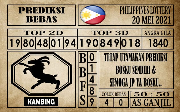 Prediksi Filipina PCSO Hari Ini 20 Mei 2021 » PREDIKSI BEBAS