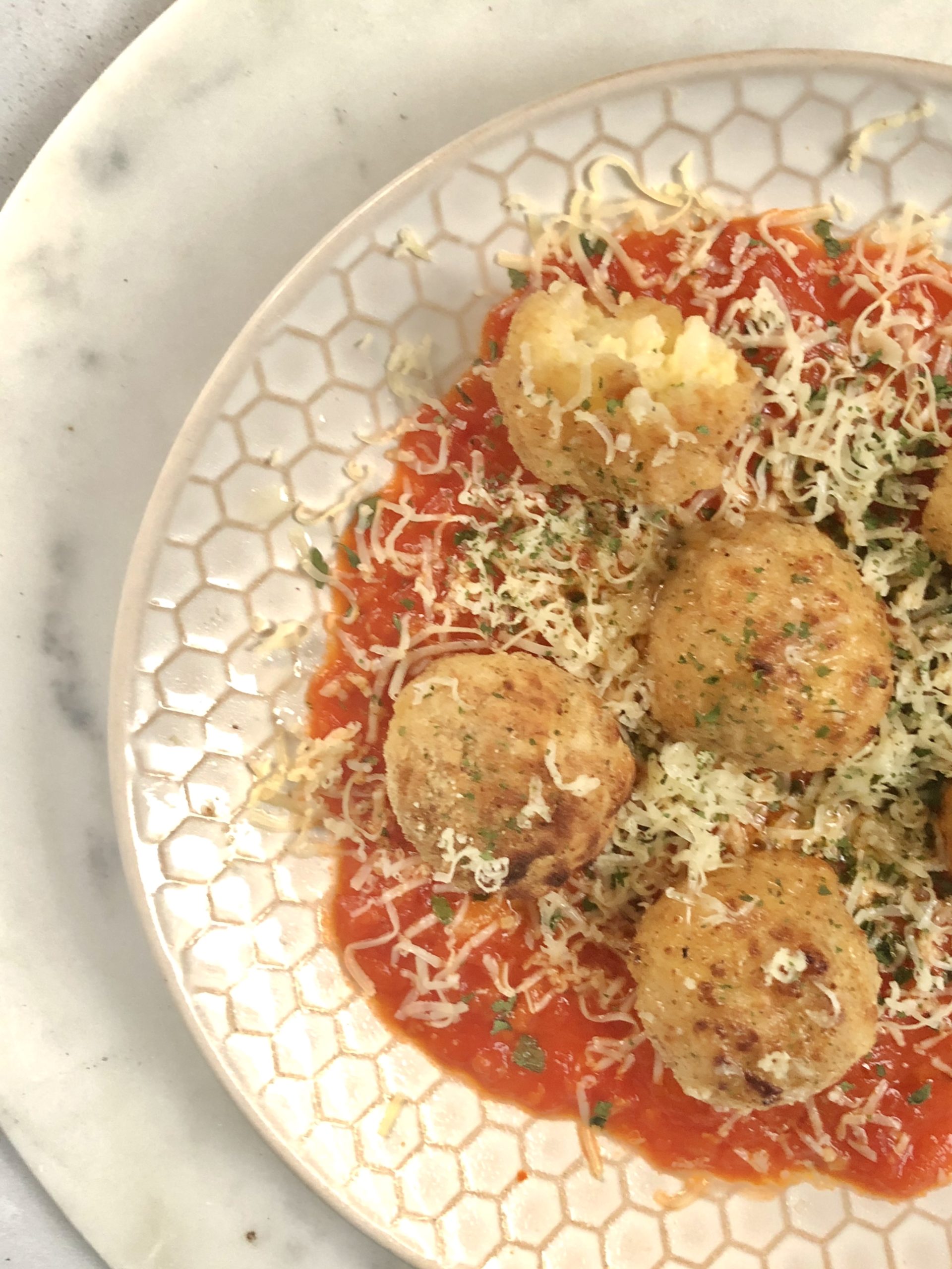 Air Fryer Cheesy Risotto Balls