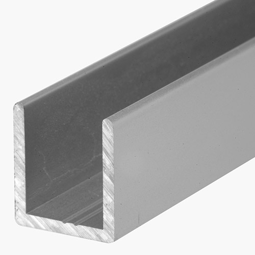17mm x 19mm x 2mm x 2490mm ‘U’ Channel 12mm Glass Preedy Glass