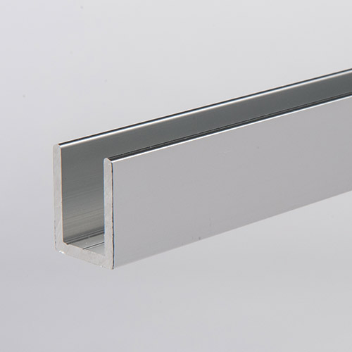 14mm x 19mm x 2mm x 2490mm ‘U’ Channel 10mm Glass Preedy Glass