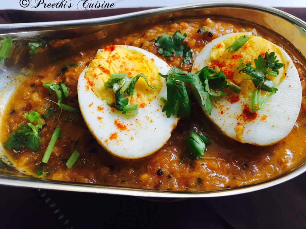 Egg Curry (Andhra Style) Preethi's Cuisine