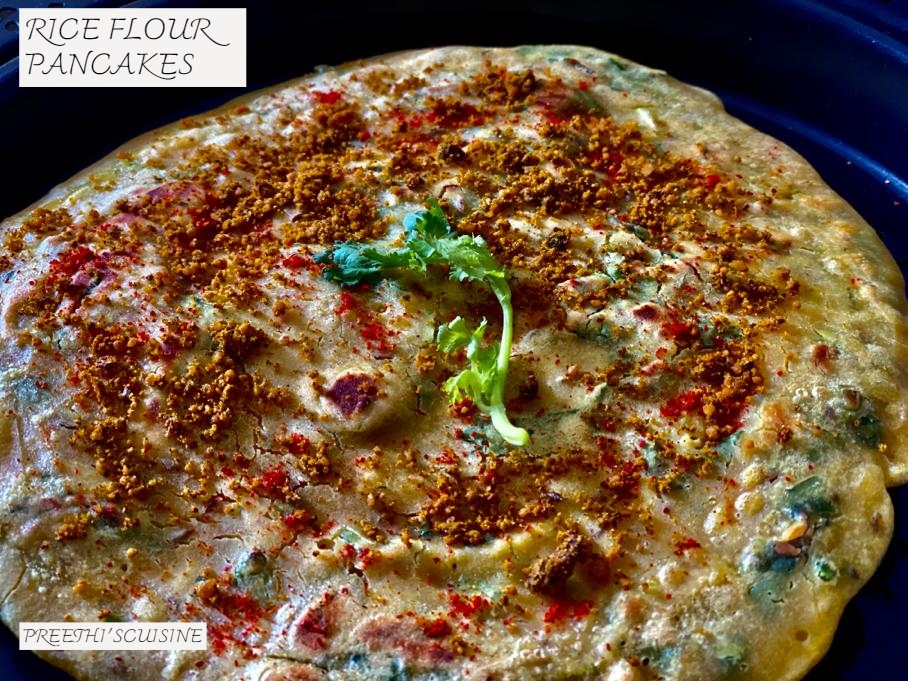 RICE FLOUR PANCAKES (SAVOURY PANCAKES) Preethi's Cuisine