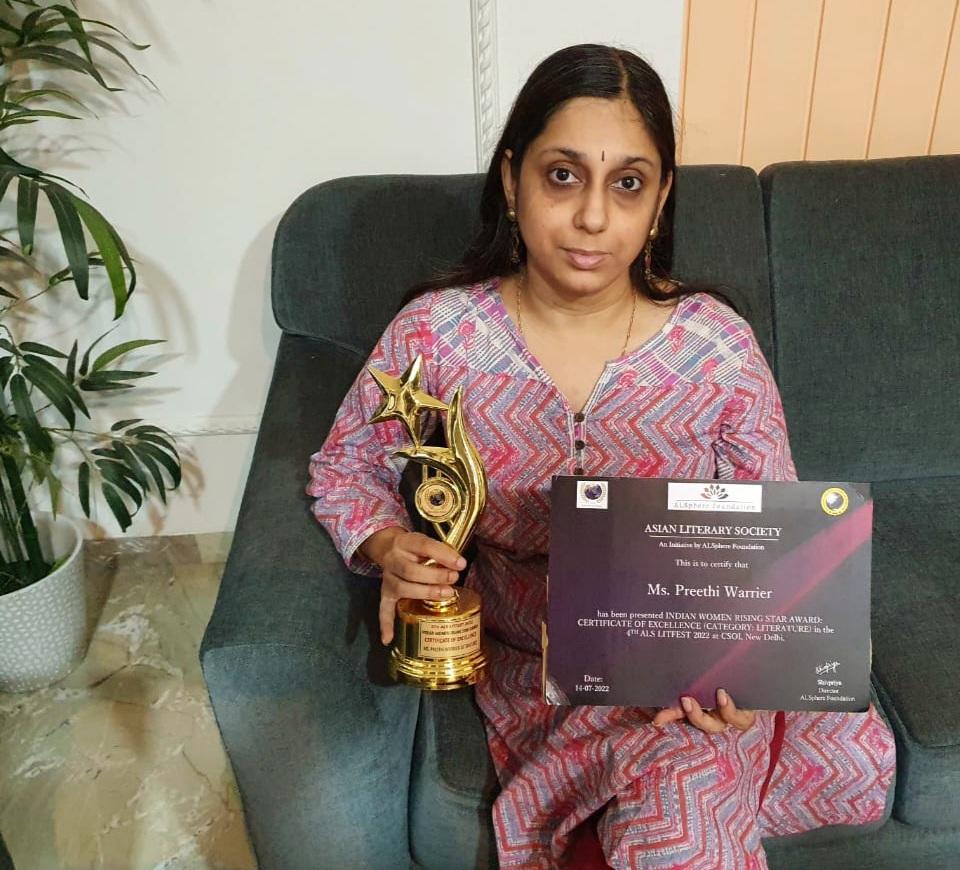INDIAN WOMEN RISING STAR AWARD2022 Preethi Warrier