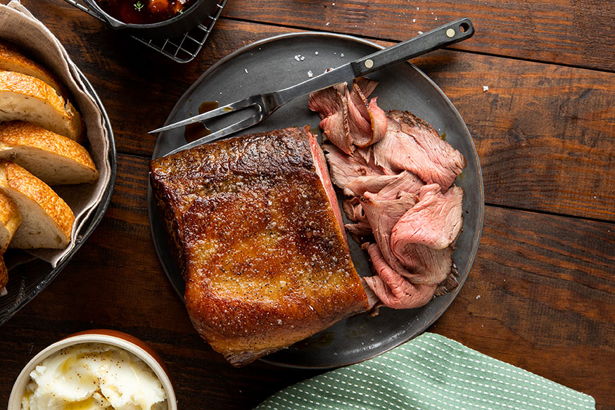 Bottom Round Roast with Mushroom Sauce Preferred Angus