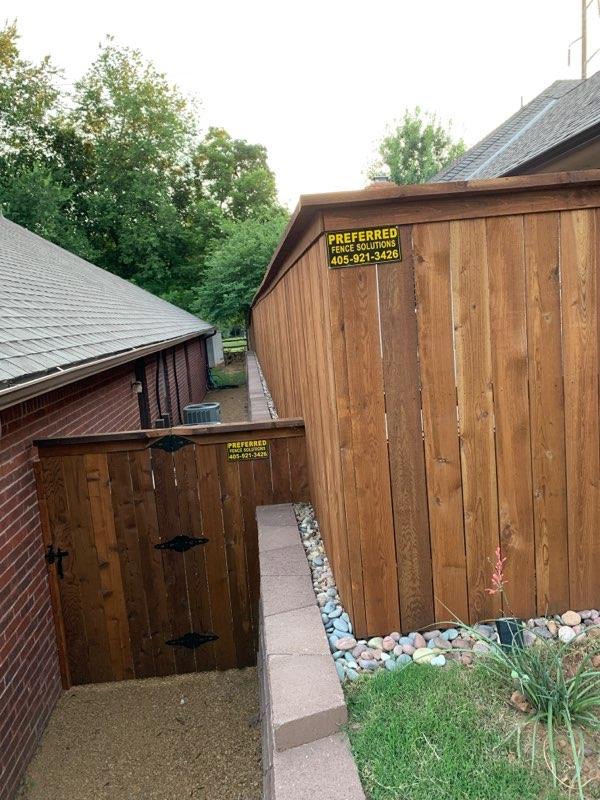 Stockade Wood Fence Installation & Replacement in OKC