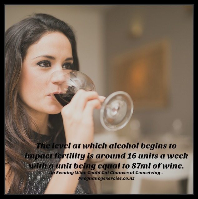An Evening Wine Could Cut Chances of Conceiving Pregnancy Exercise