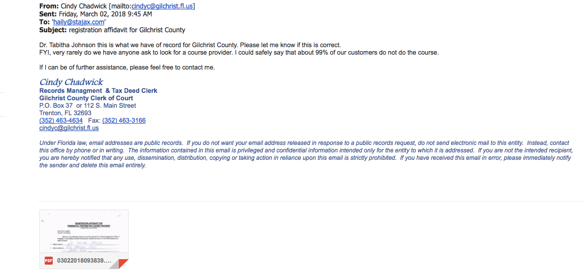 Gilchrist * Dr. Tabitha's Marriage Prep Course