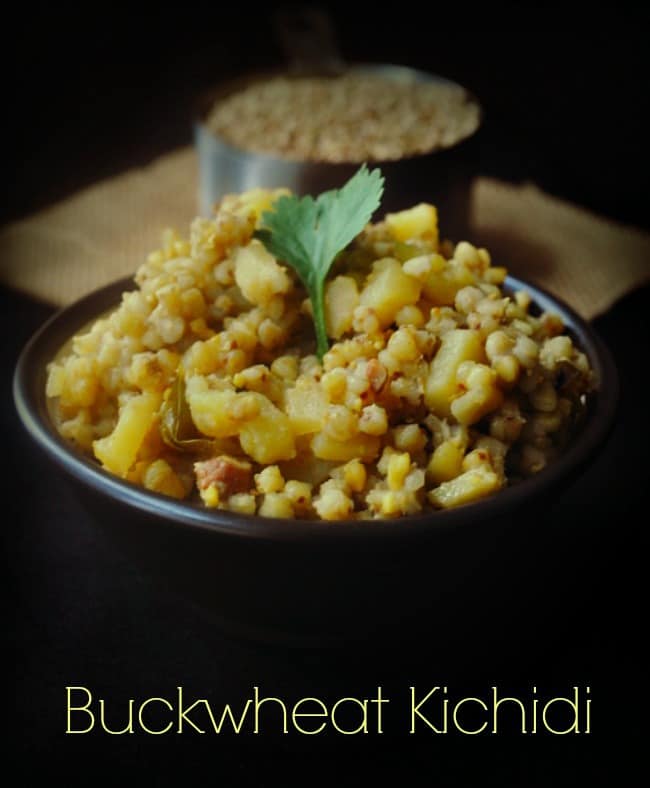 buck wheat kichdi recipe easy navratri fasting recipe Prema's Culinary