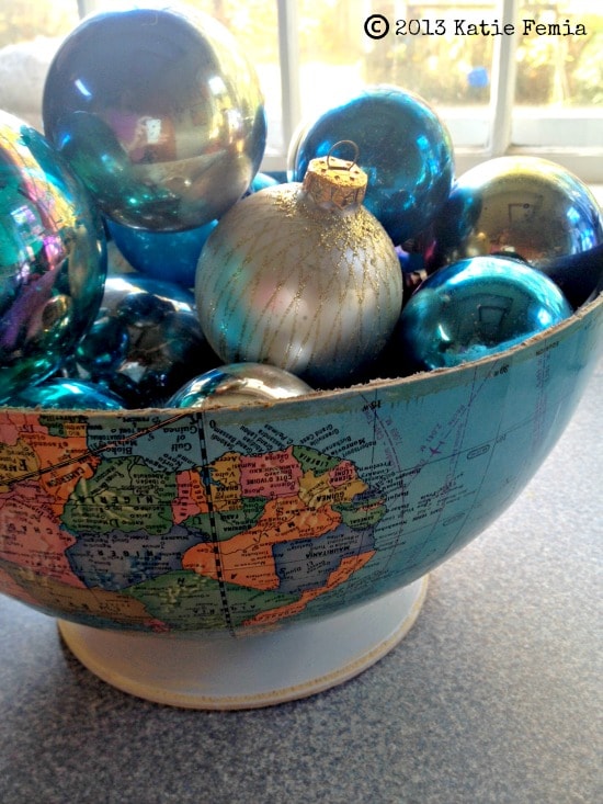 Trash to Treasure DIY Repurposed Globe Bowl
