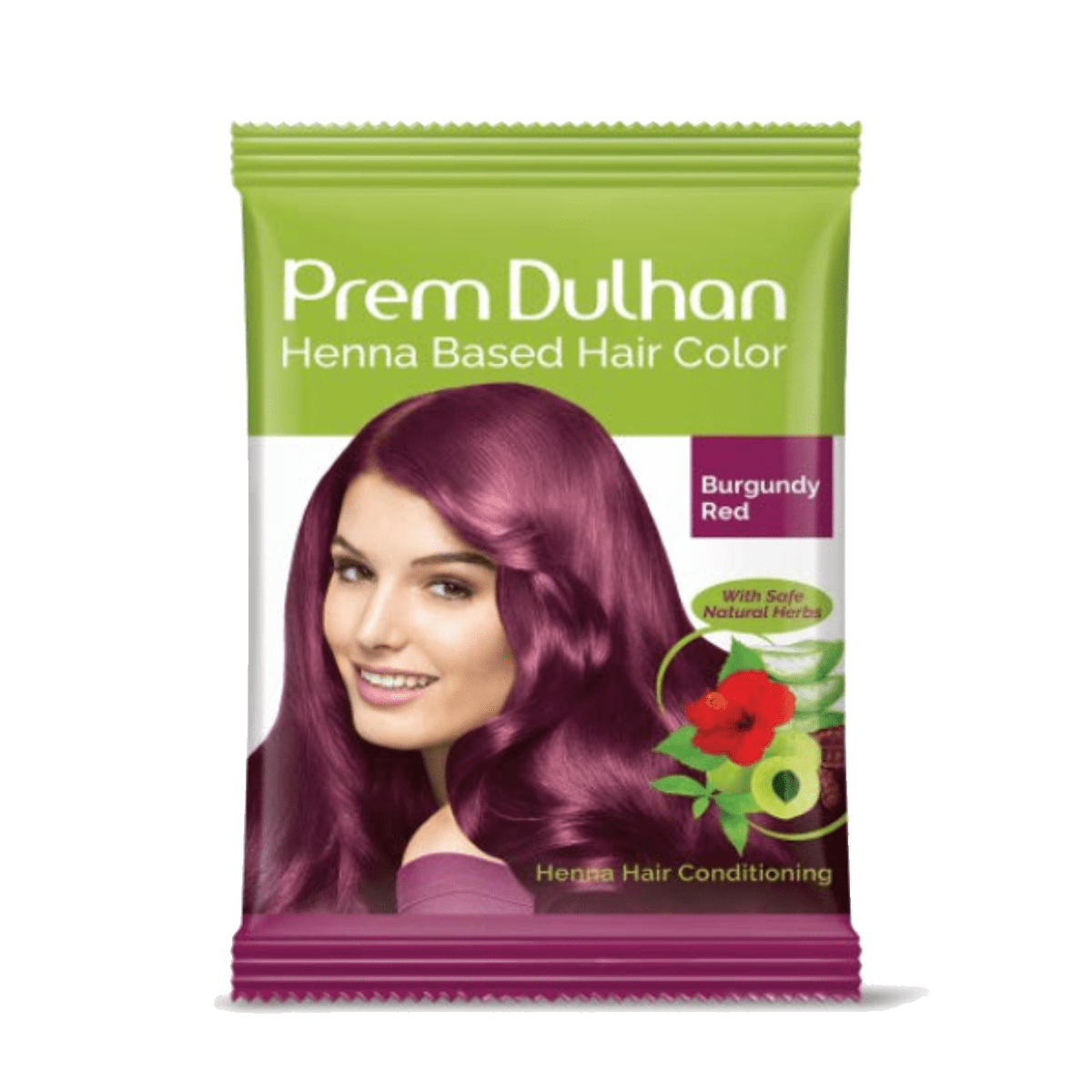 Prem Dulhan Henna Based Hair Color Red Burgundy