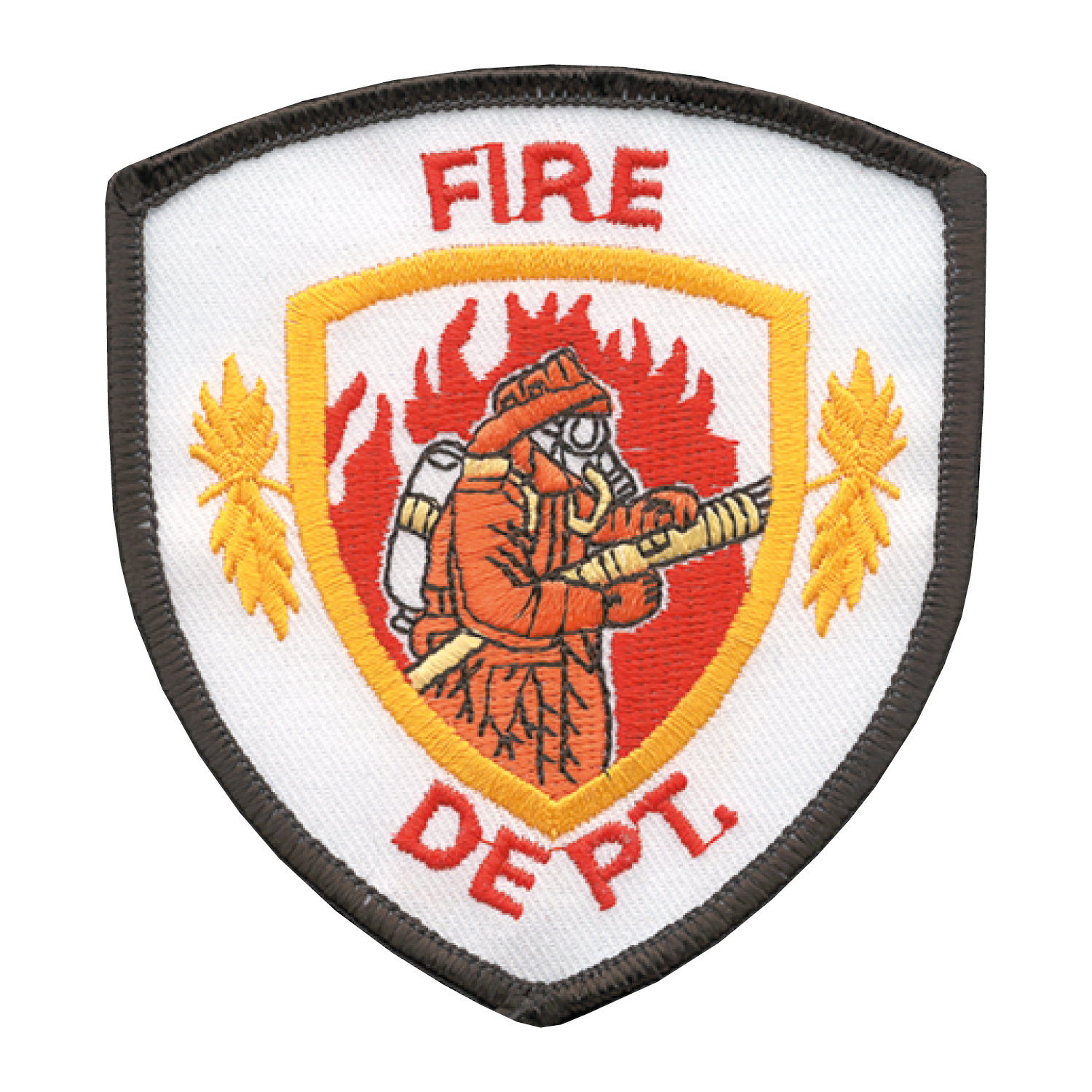 Fire Dept Patch W/Firefighter Premier Emblem manufactures emblems