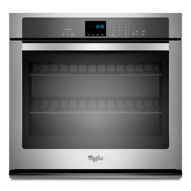 Whirlpool WOS51EC0AS 30 in. Single Electric Wall Oven SelfCleaning in Stainless Steel