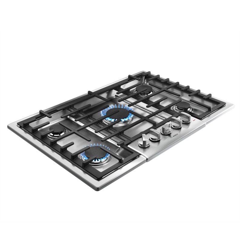Bosch 800 Series 5Burner Gas Cooktop (Stainless Steel) 30in